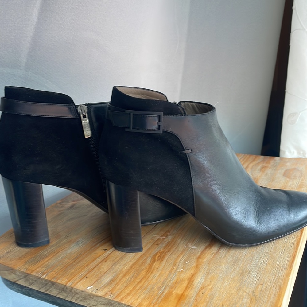 Aquatalia black strap boot 10.5